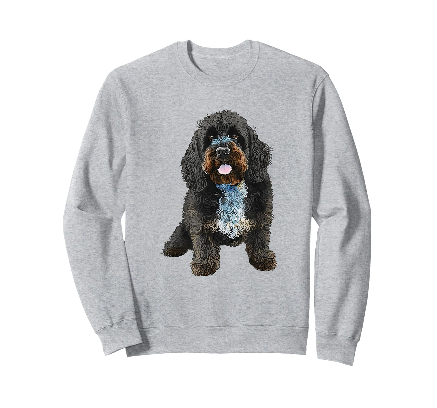 Playful Labradoodle Graphic Art Design T-Shirt