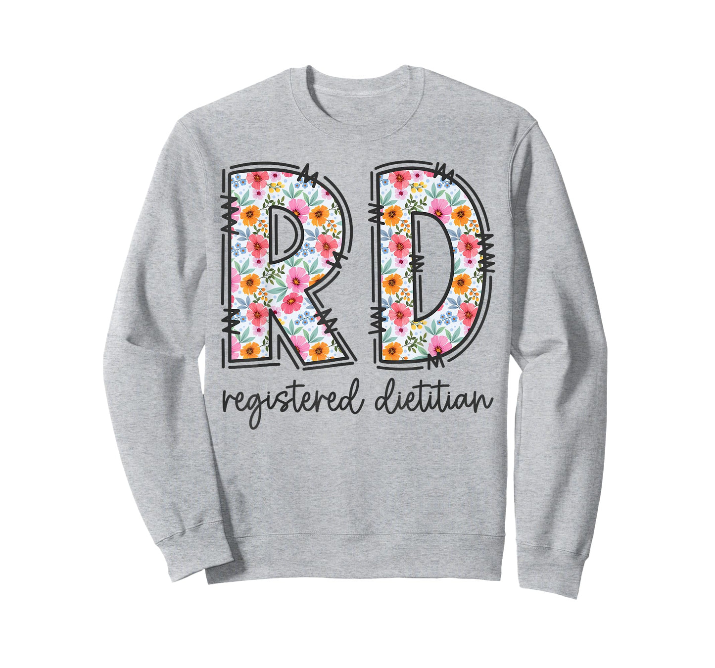 Floral Registered Dietitian Nutritionist RD Graduation T-Shirt