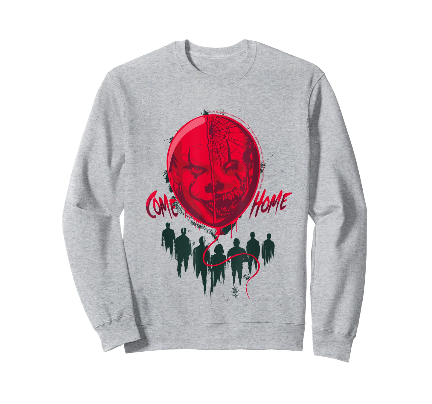 Come Home Creepy Clown Balloon Horror T-Shirt