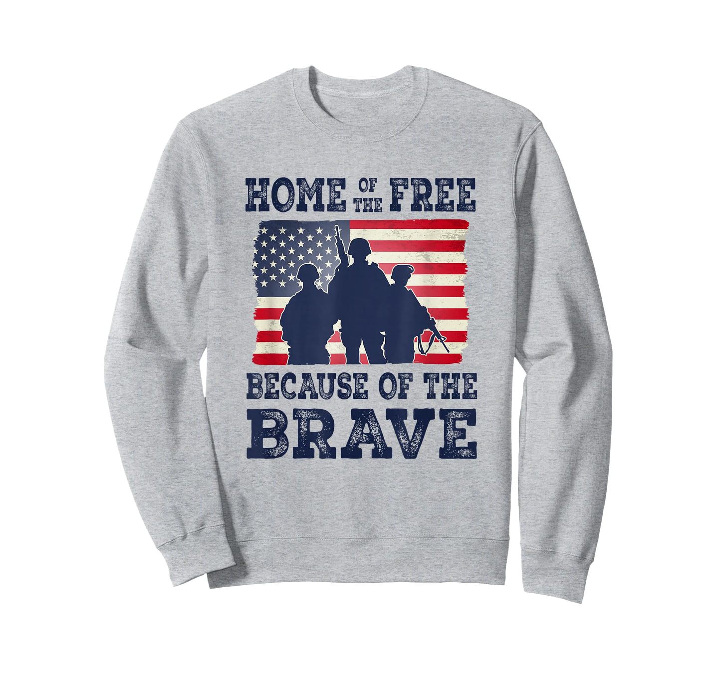 Home of The Free Because of The Brave Veteran Flag T-Shirt