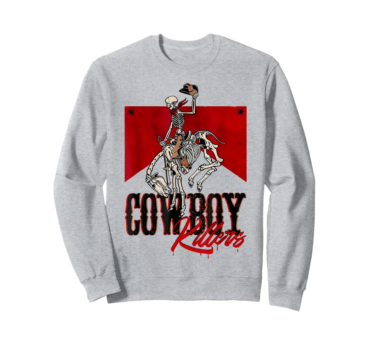 Cowboy Kller Vintage Skeleton Boho Western Country T-Shirt