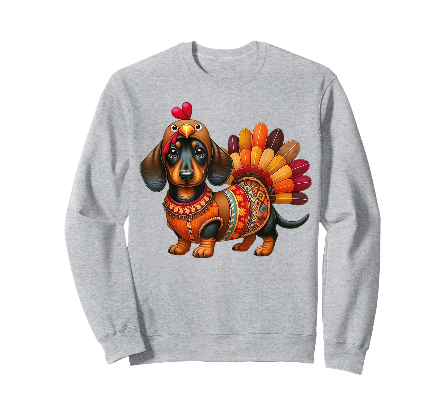 Cute Thanksgiving Turkey Weiner Dachshund Dog Costume T-Shirt