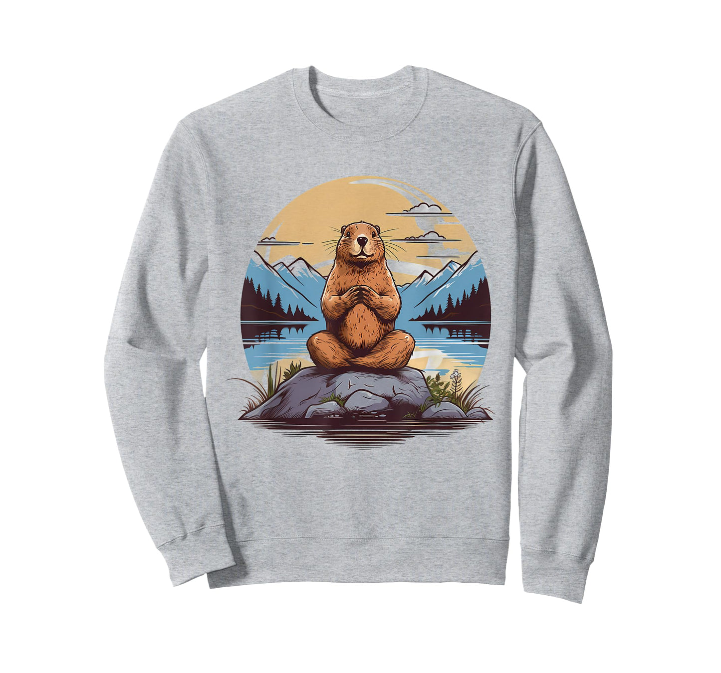 Groundhog Meditation Yoga T-Shirt