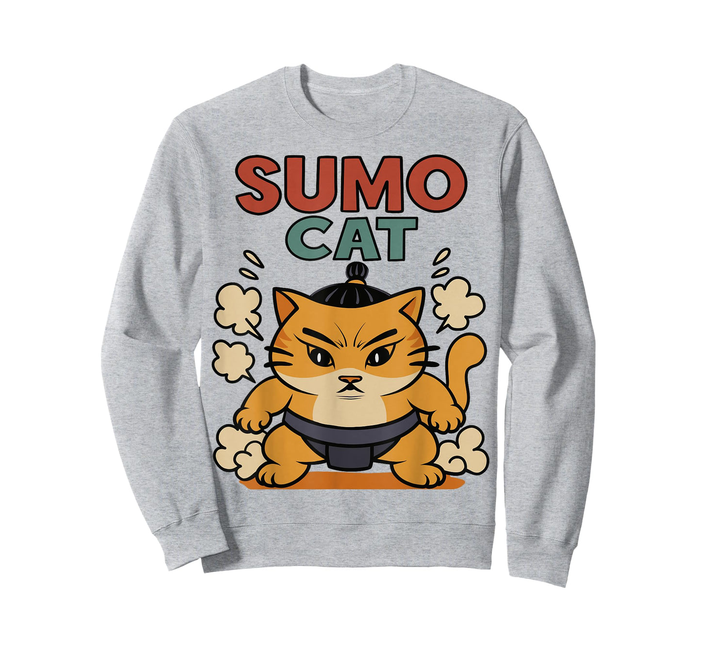Funny Sumo Cat Design T-Shirt