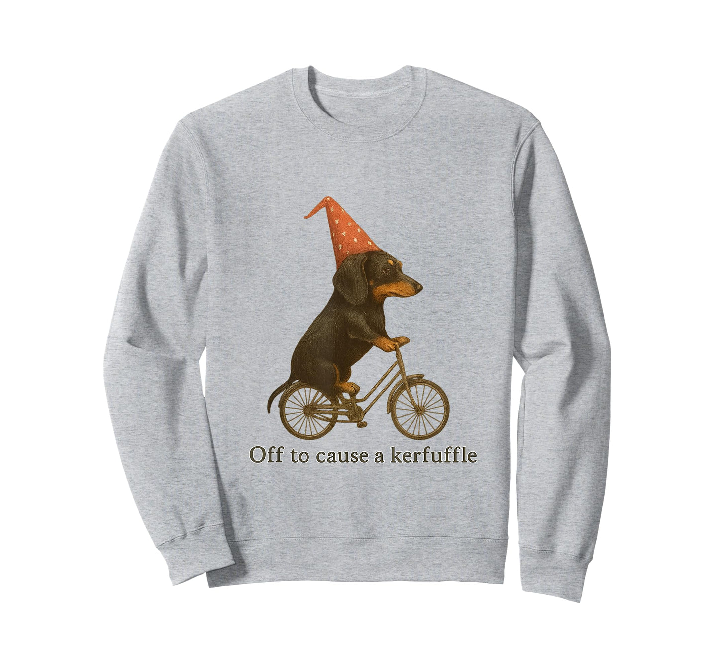 Off to Cause a Kerfuffle Funny Dachshund T-Shirt