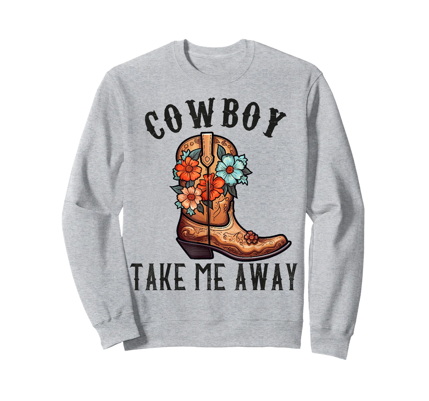 Cowboy Take Me Away Shirts For Women Cowgirl Country Music T-Shirt