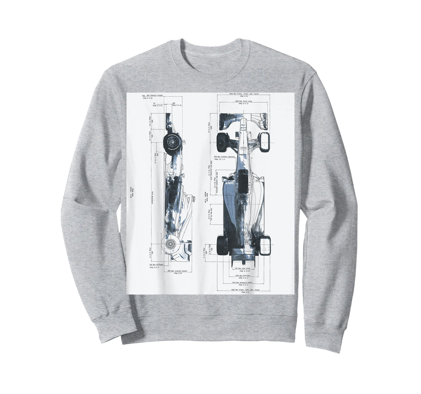 Race Motorsport Racing Blueprint Mechanical Engineering T-Shirt