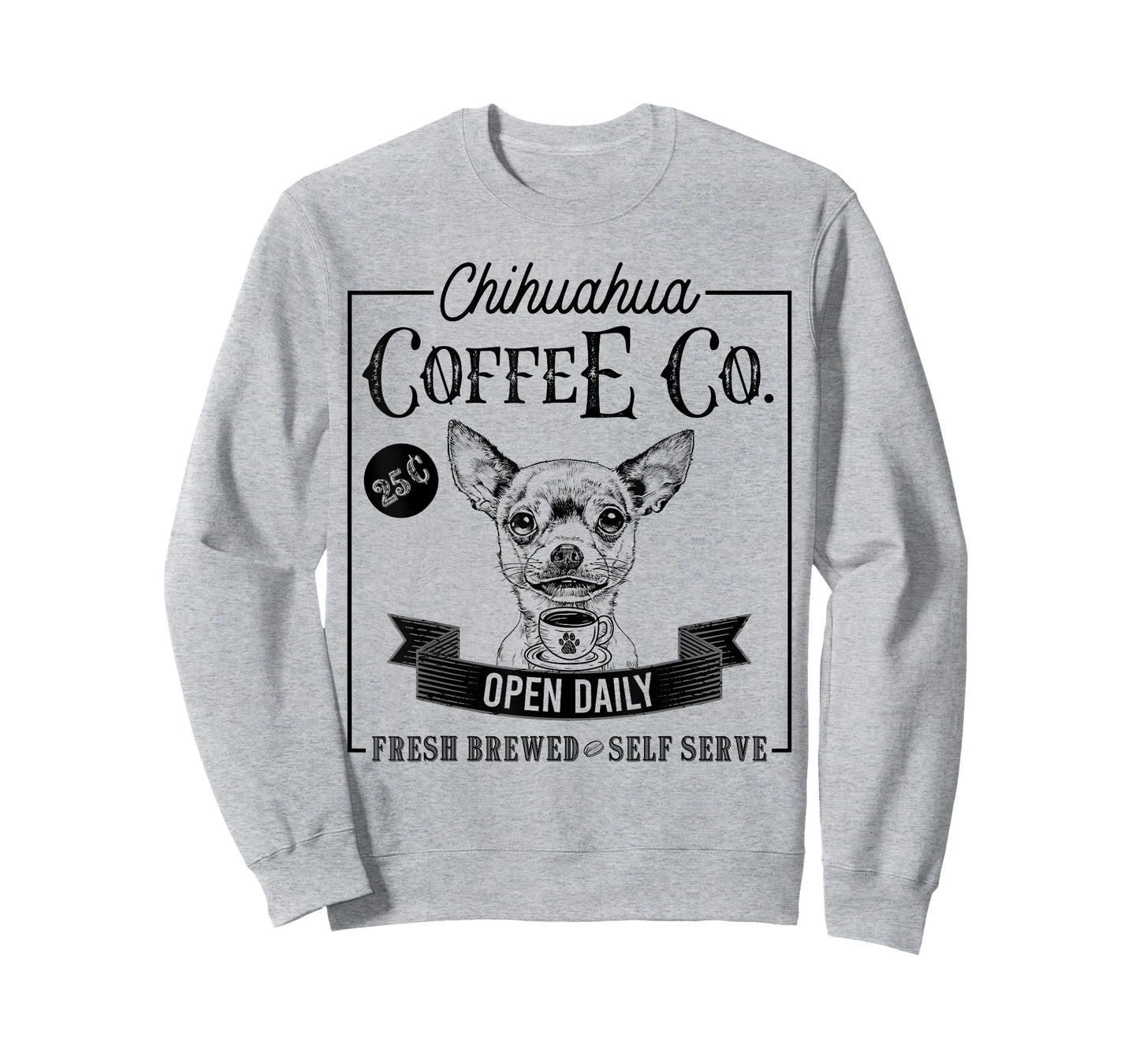 Retro Chihuahua Coffee Funny Dog Mom Coffee Lover Men Women Kids T-Shirt