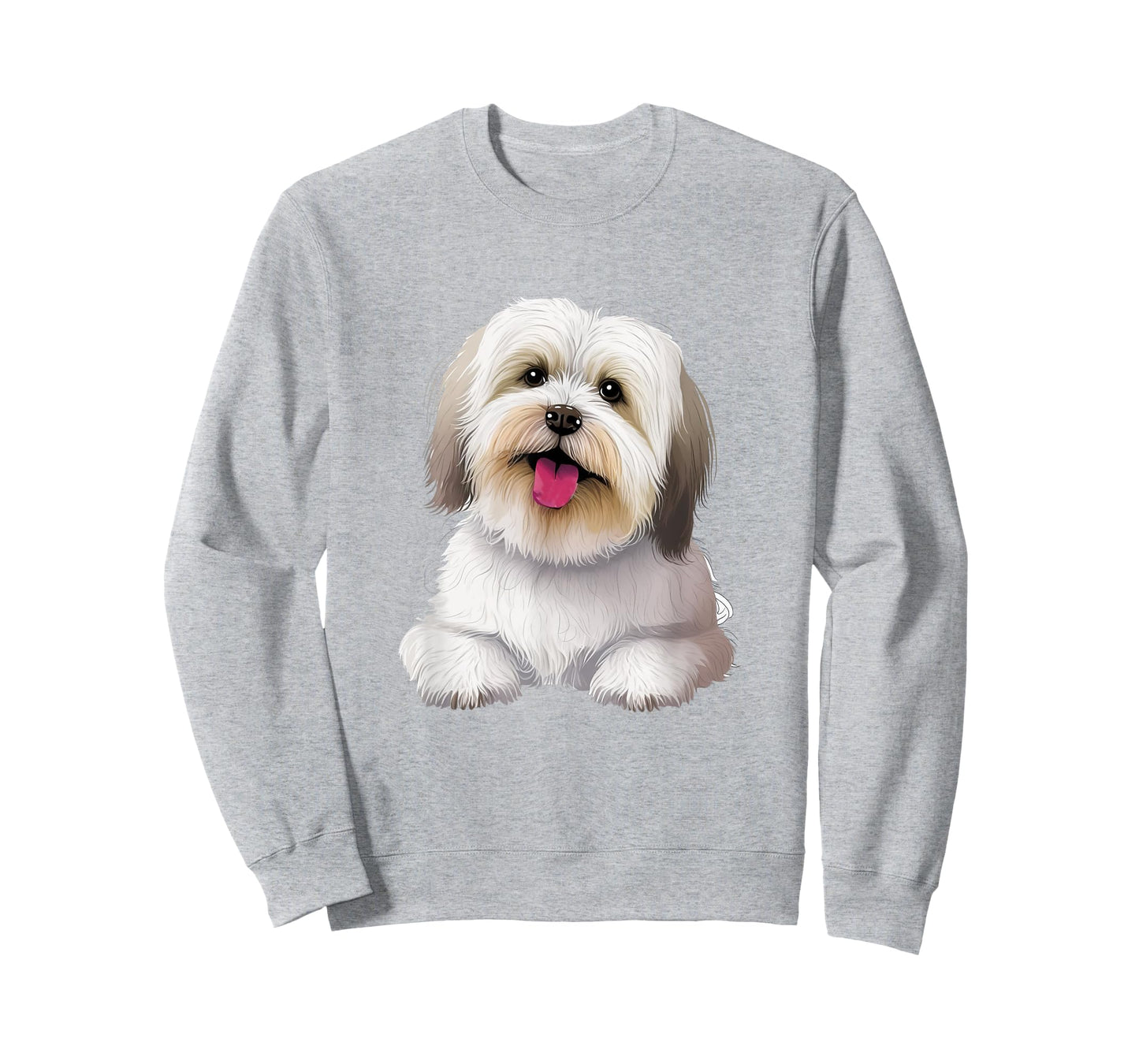 Cute Lhasa Apso Dog Design T-Shirt