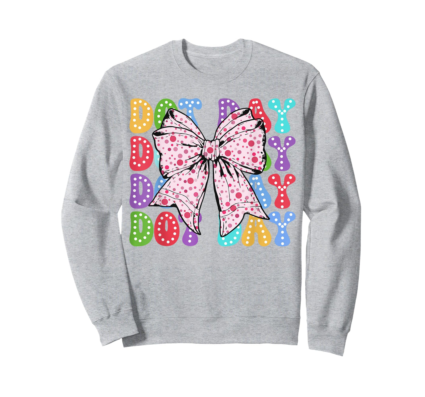 Coquette Polka Dot Bow Happy Dot Day for Teacher Girls Women T-Shirt