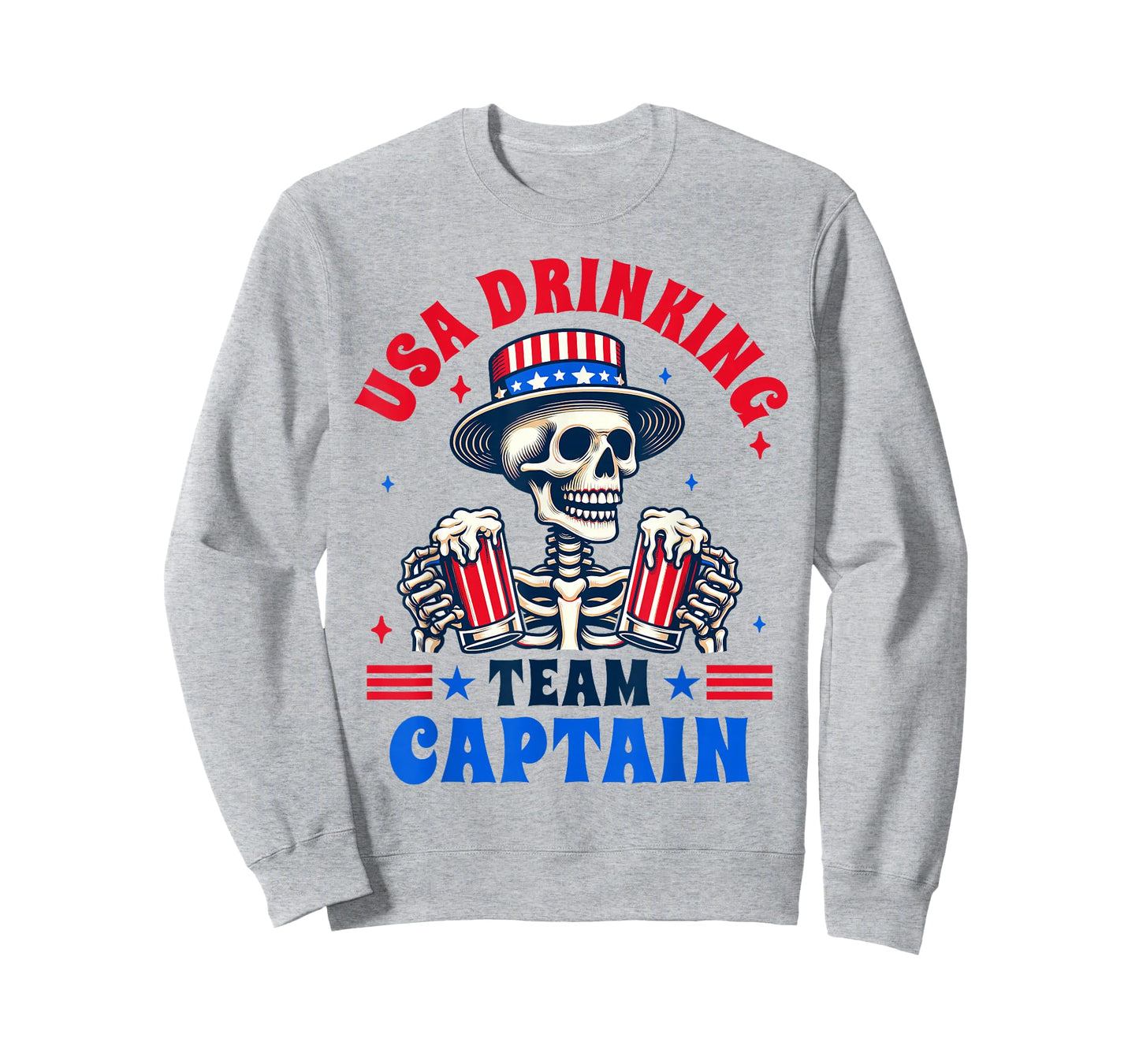 4th Of July Beer Drinking Lover USA Drinking Team Captain T-Shirt