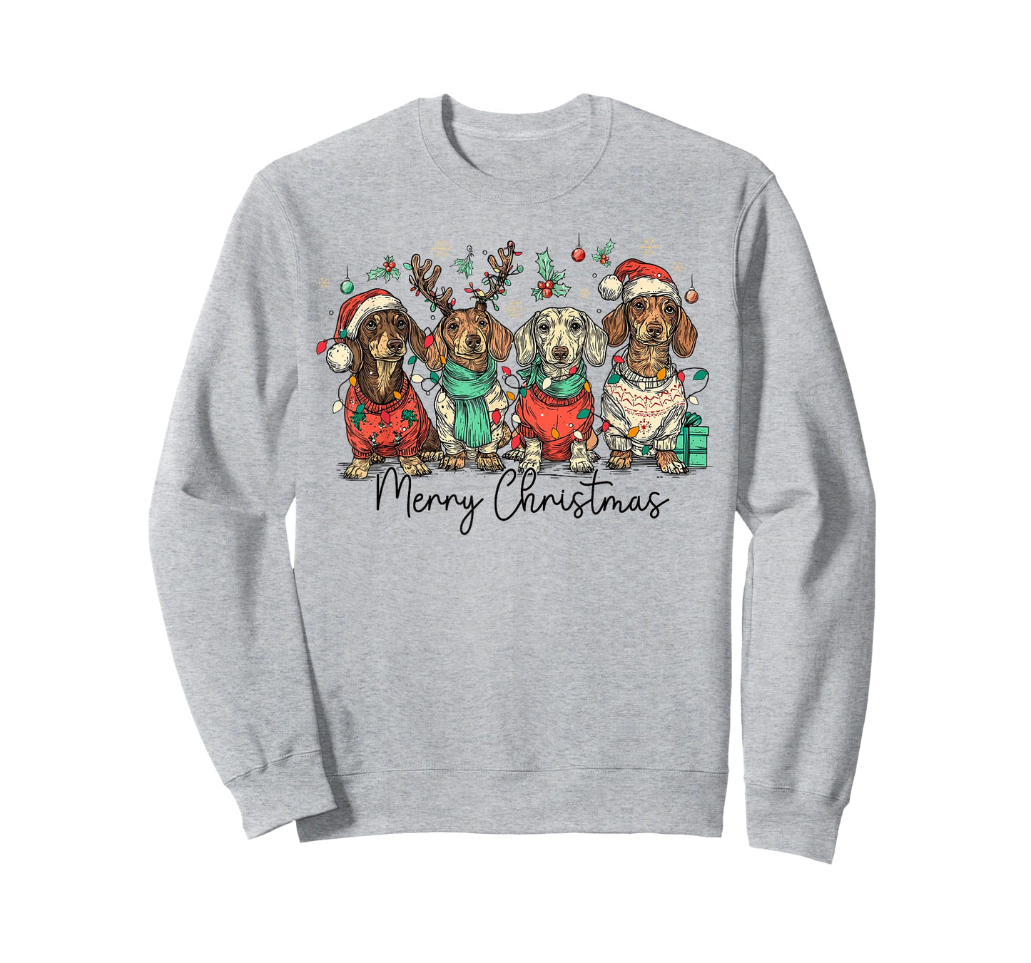 Merry Christmas Dachshund Dog Xmas Holiday Pet Lover T-Shirt