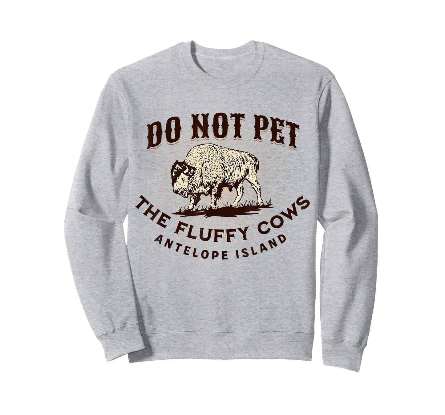 Antelope Island Do Not Pet the Fluffy Cows Utah Bison Funny T-Shirt