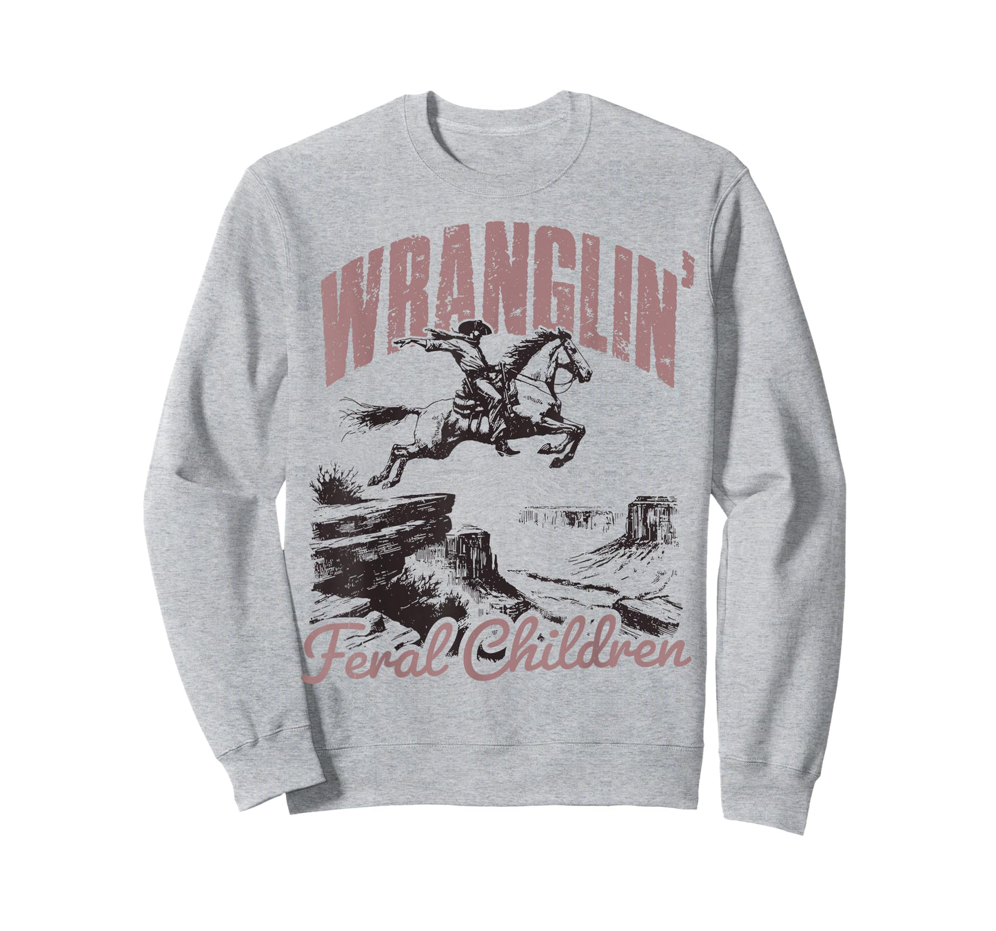 Retro Style Wranglin' Feral Children Raccoon 90s Western T-Shirt