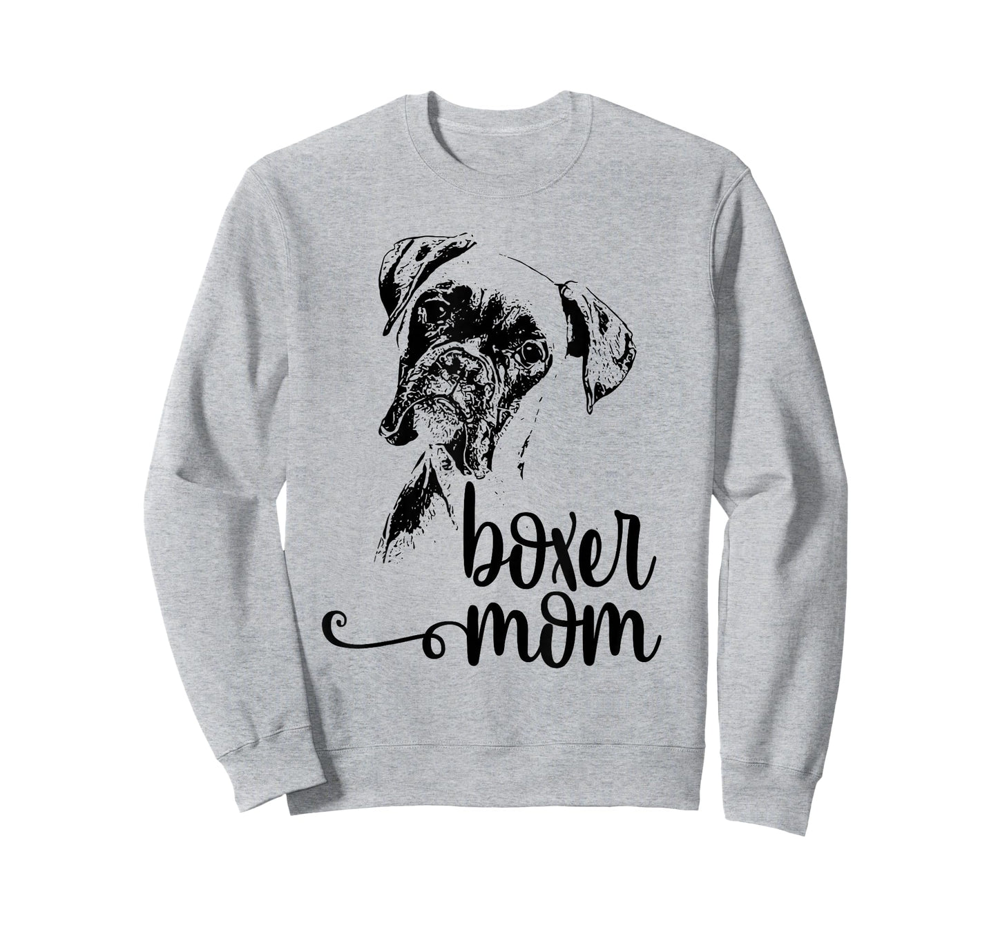 Boxer MOM Dog FACE T-Shirt - Dog Lovers Boxer MOM Gift Shirt T-Shirt