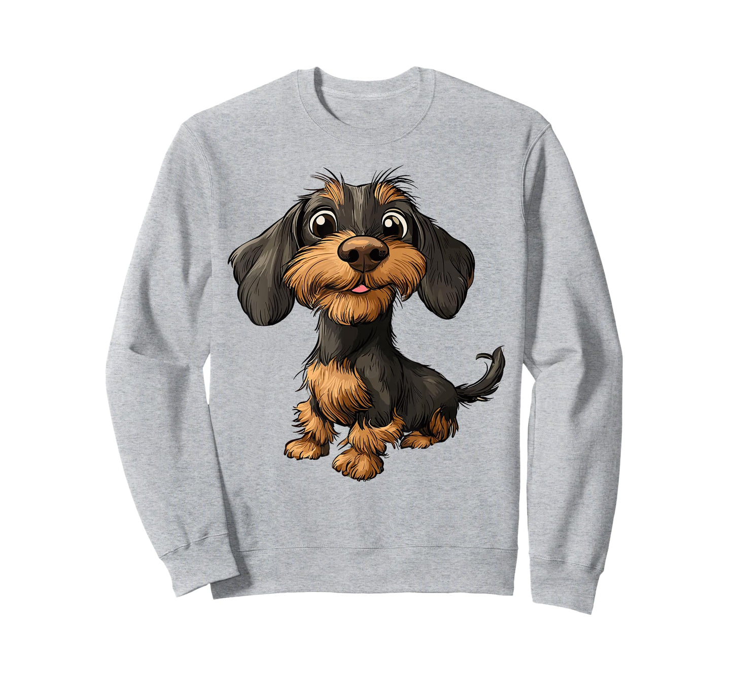 Wirehaired Dachshund Teckel Dog Hunting funny Portrait T-Shirt