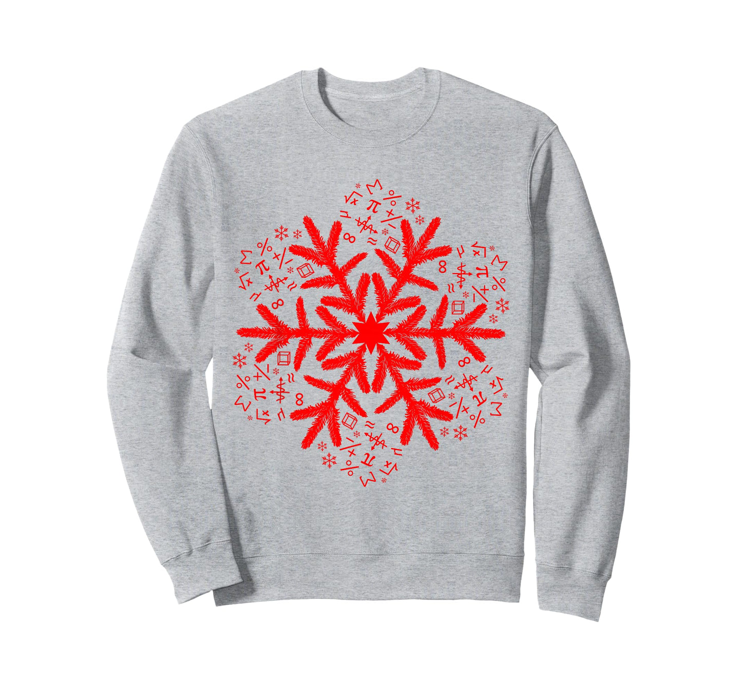 Mathematics Snowflake Math Christmas T-Shirt