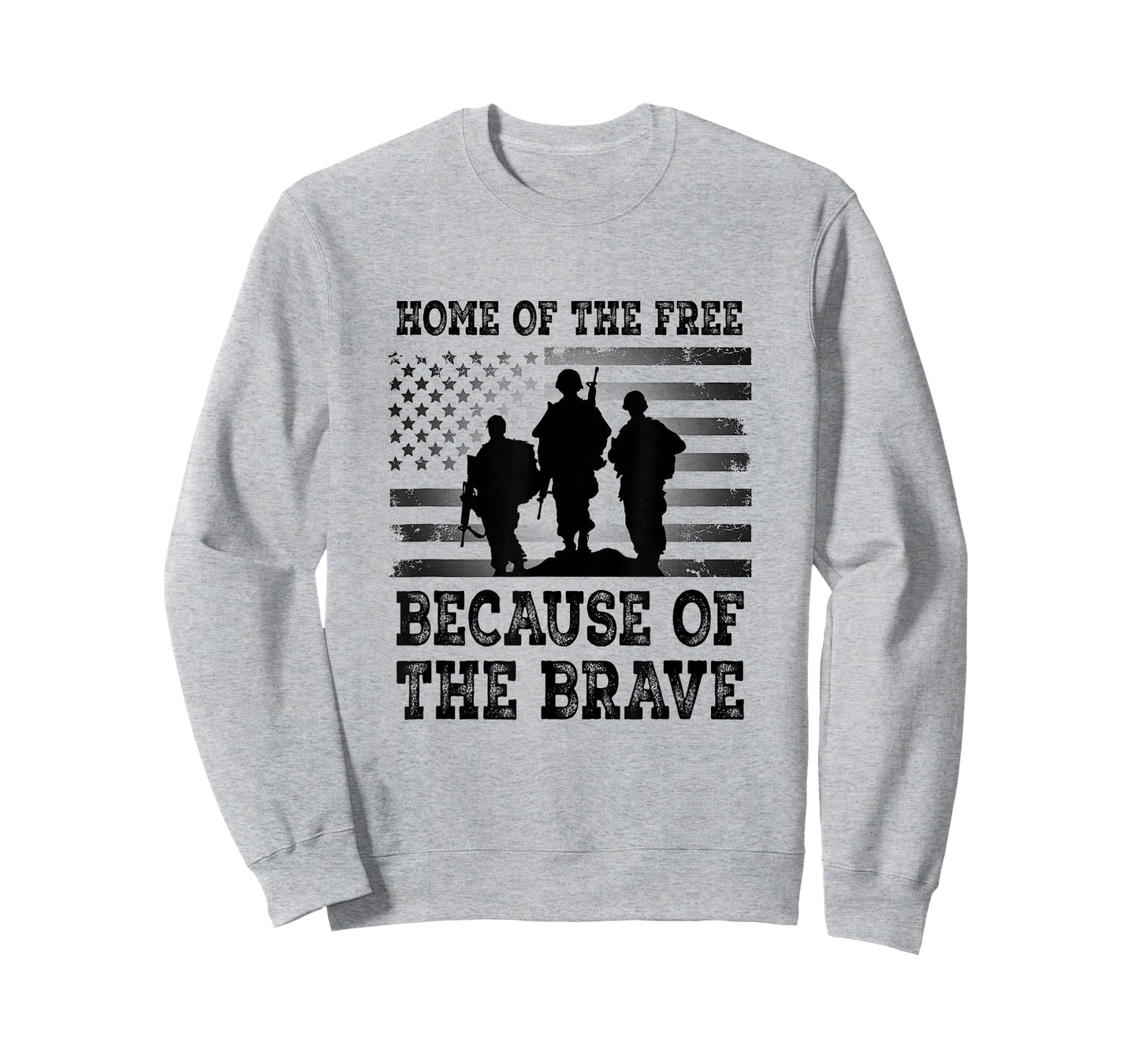 Home of The Free Brave U.S. Soldiers Flag Tribute T-Shirt