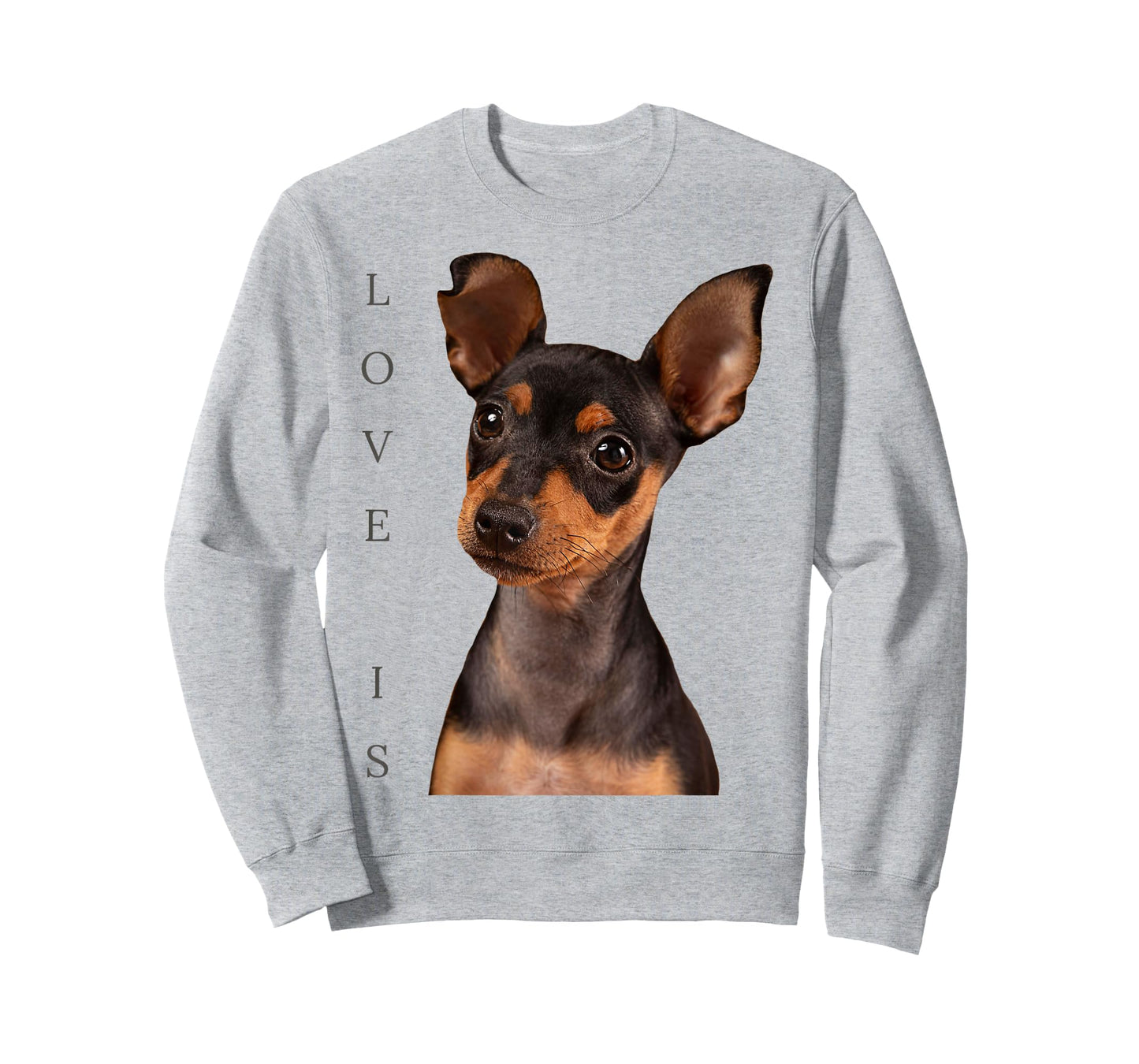 Miniature Pinscher Shirt Min Pin Mom Dad Dog Love Is Funny T-Shirt