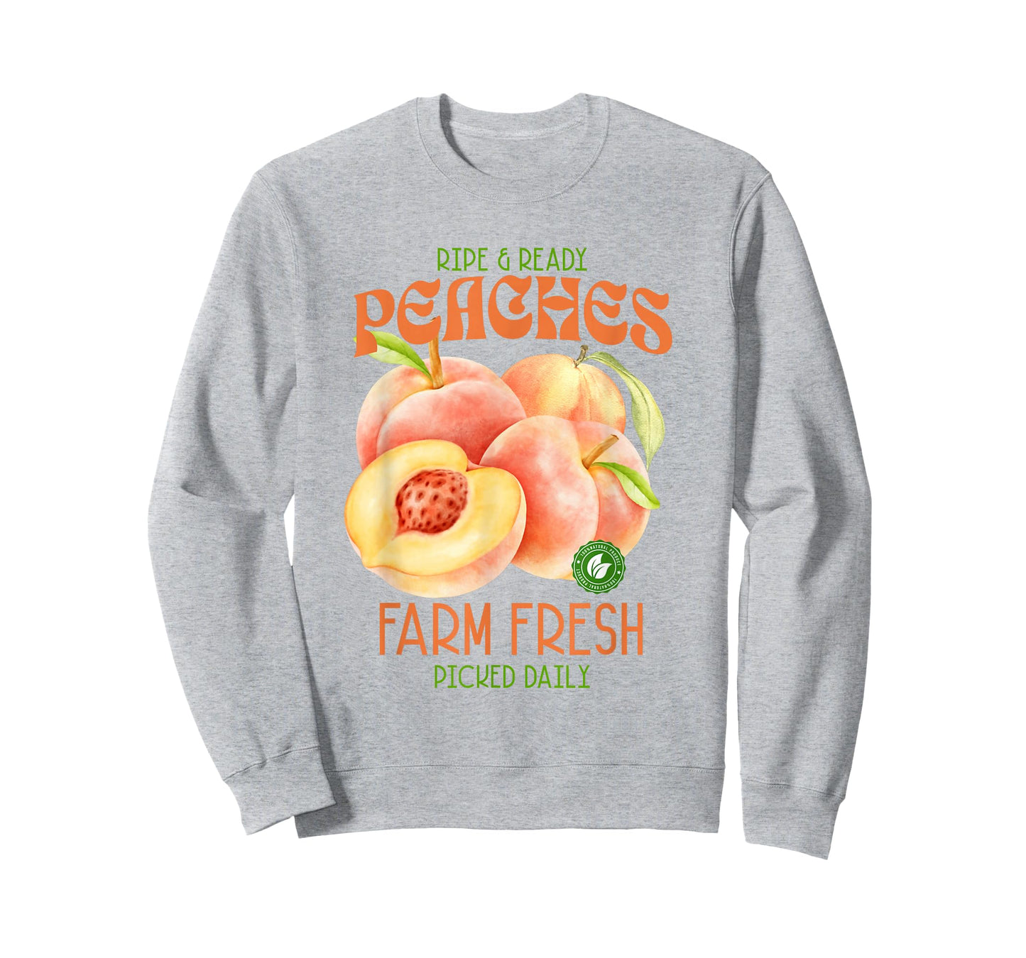 Farm Fresh Peaches Hand Picked Vintage Fruit Retro Peaches T-Shirt
