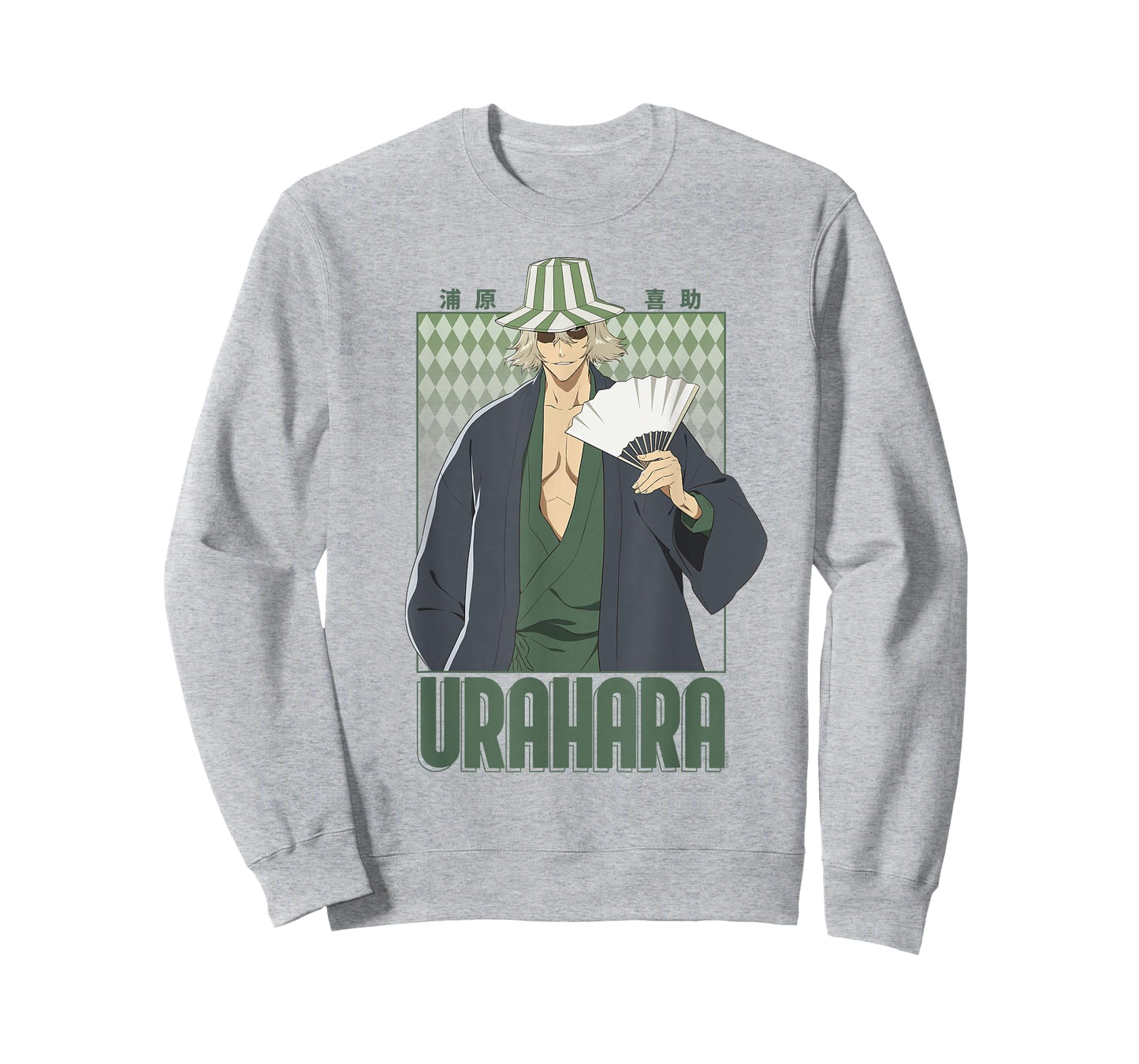 BLEACH Thousand Year Blood War Urahara Diamond Pattern Anime T-Shirt