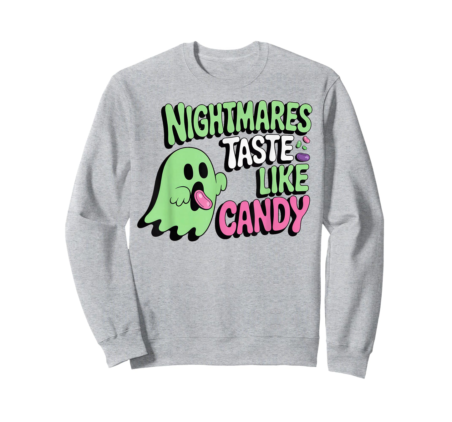 Retro Ghost Candy Quote Creepy Cute Halloween T-Shirt
