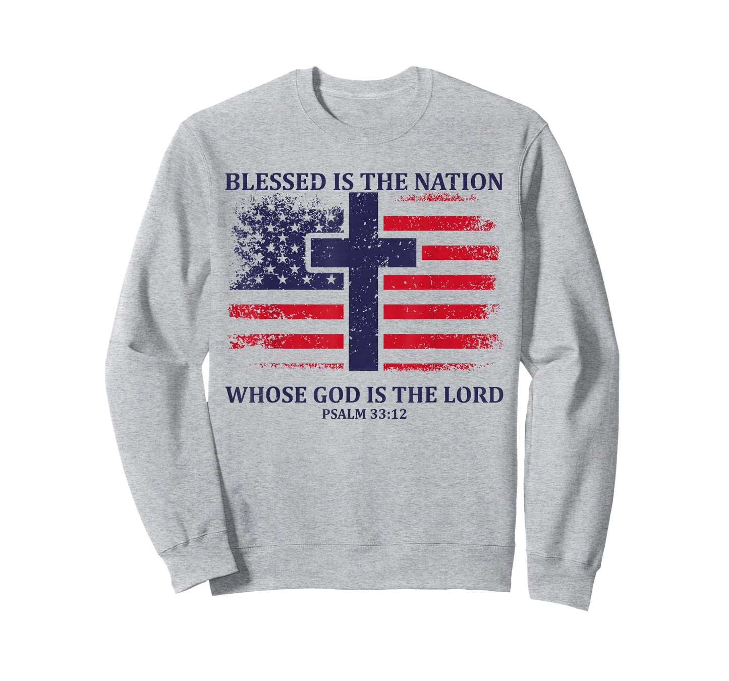 Blessed Is The Nation Whose God Is The Lord American Flag T-Shirt