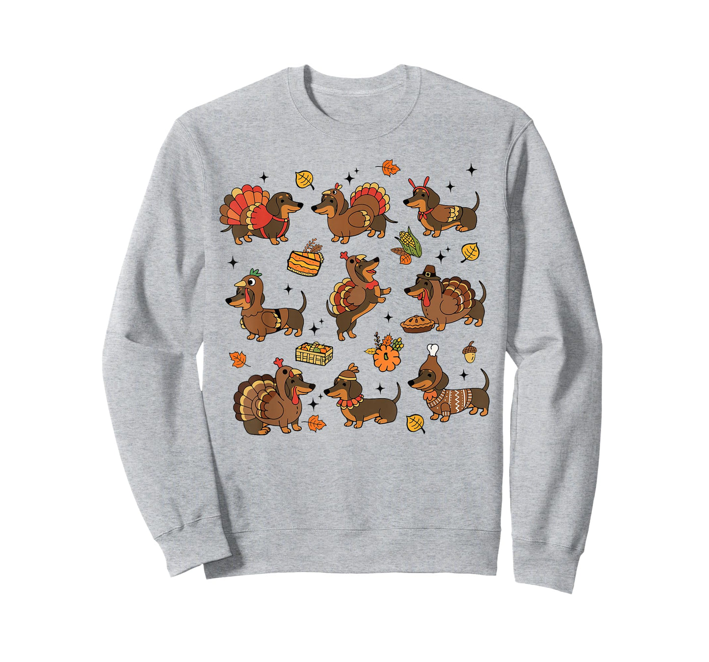 Weiner Dachshund Dog Turkey Costume Thanksgiving Women Men T-Shirt