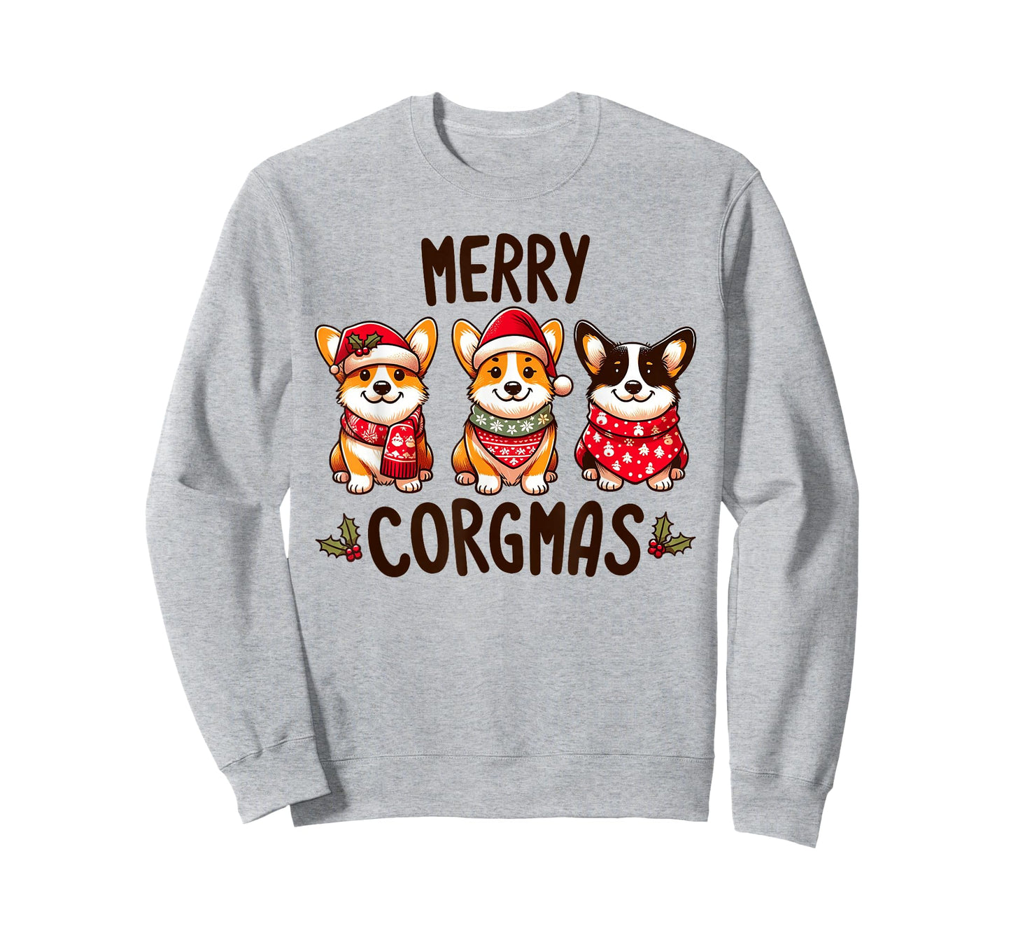 Merry Corgmas Santa Hat Christmas Corgi Dog Mom Dad Owner T-Shirt