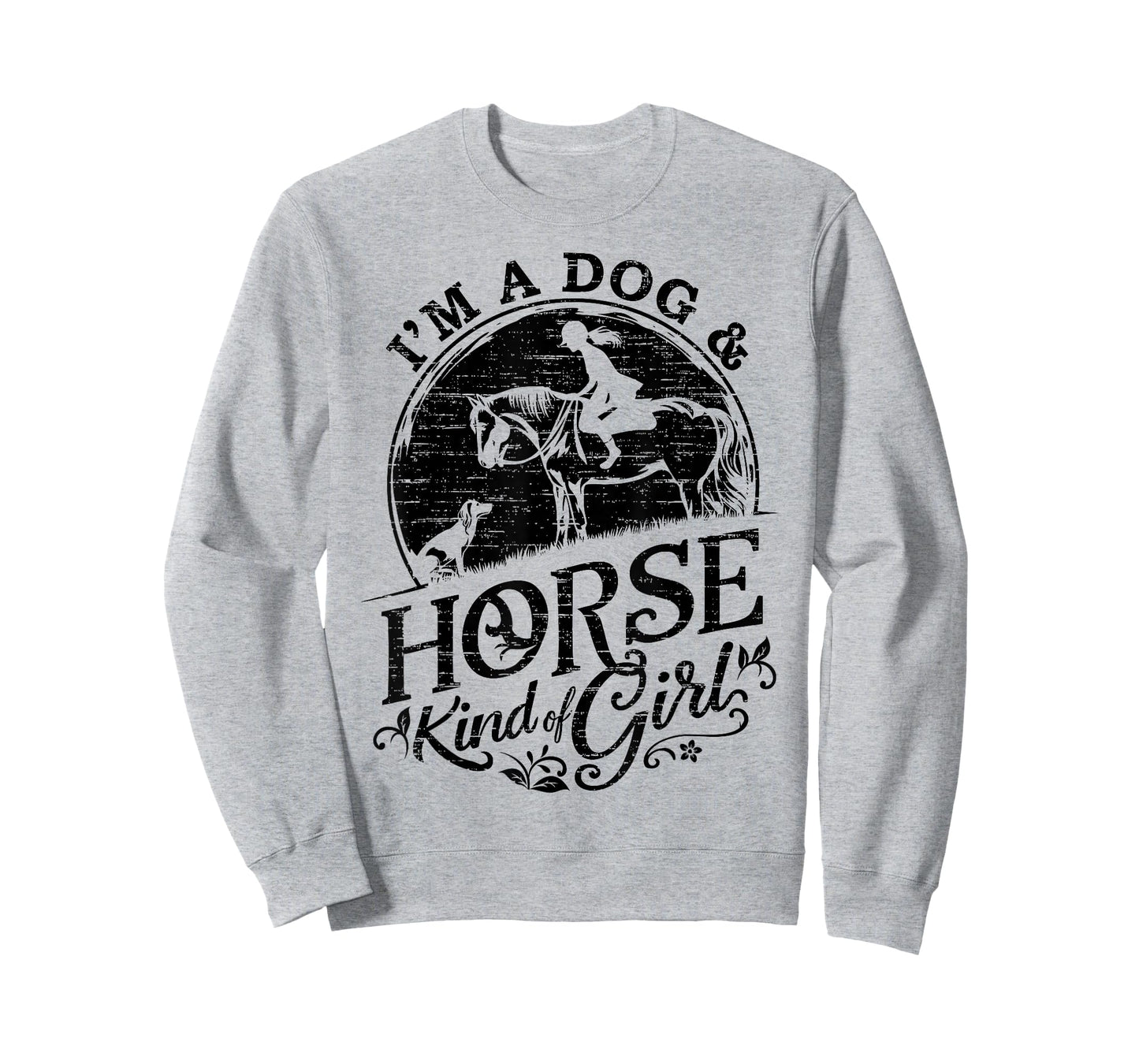 I'm A Dog & Horse Kind Of Girl, Horse Riding Equestrian T-Shirt