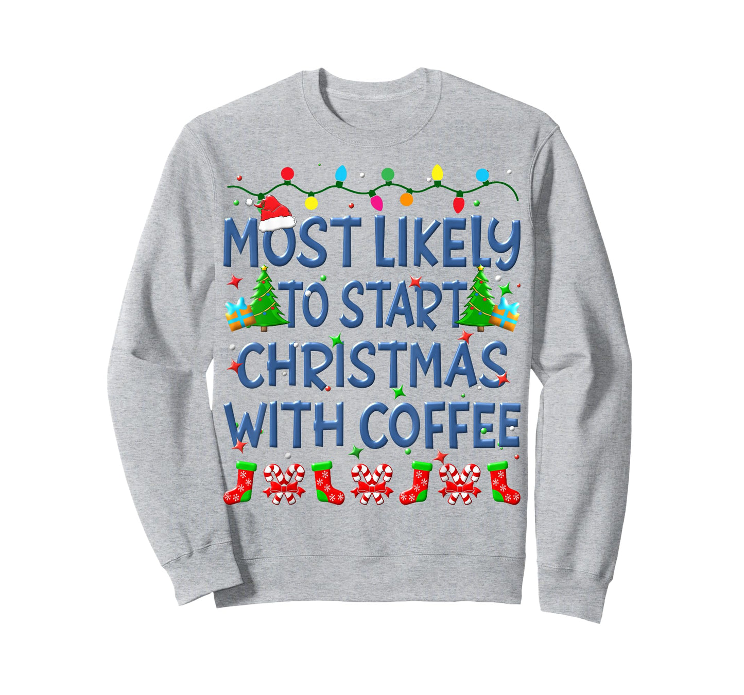 Christmas Most Likely To Boss Santa Around Family Kids Funny T-Shirt