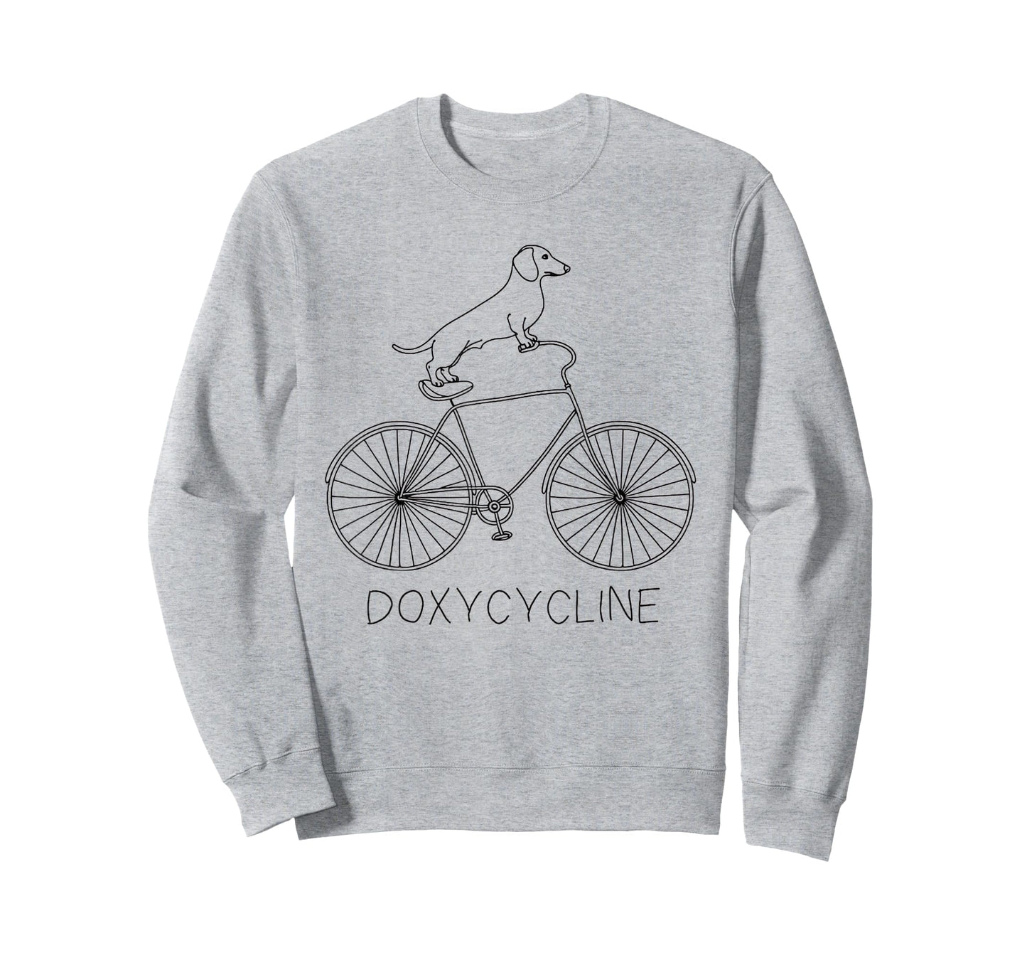 Doxycycline Pharmacy Pun Dachshund on Bicycle Veterinary T-Shirt