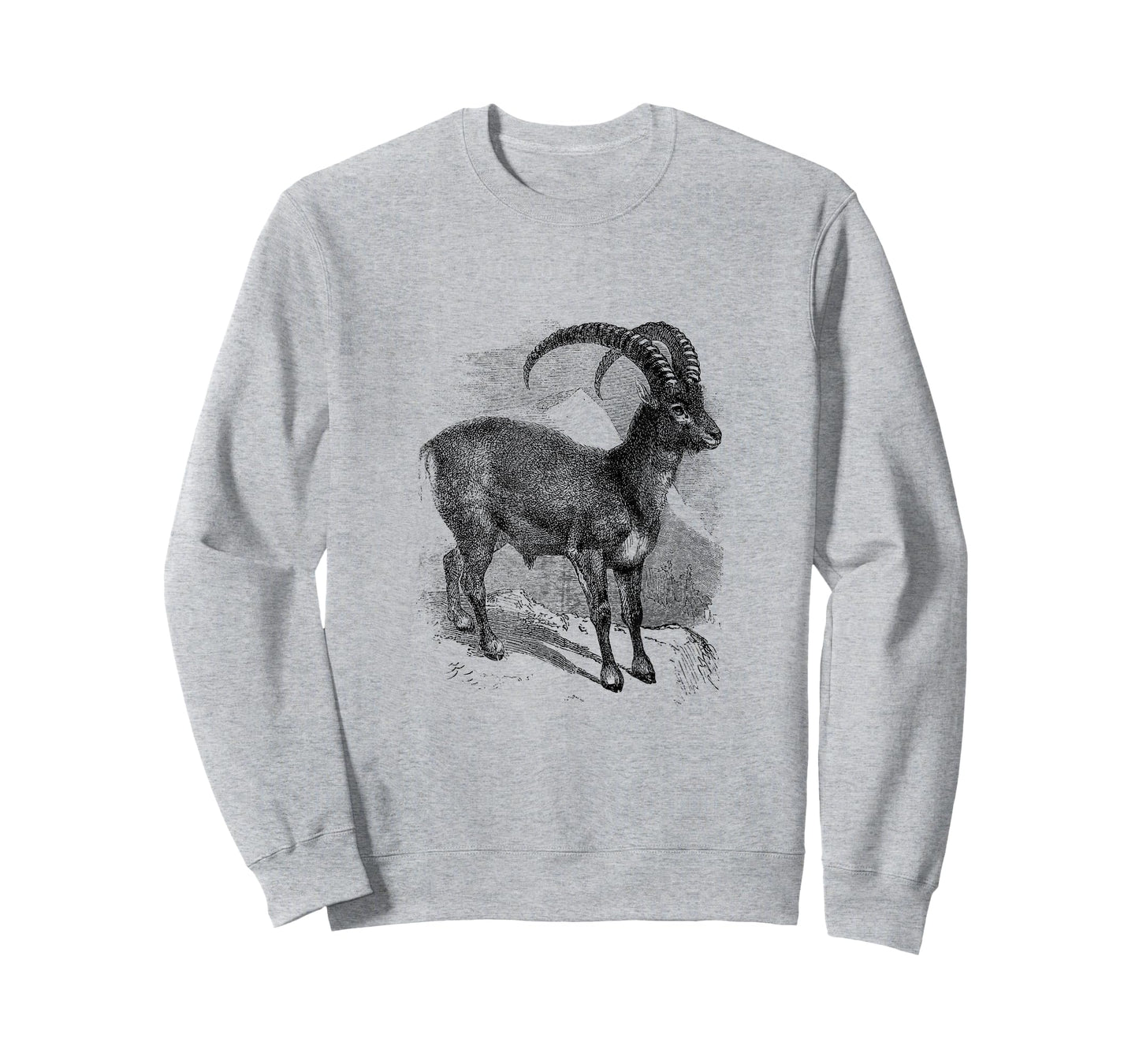 Ibex Mountain Goat Print T-Shirt T-Shirt