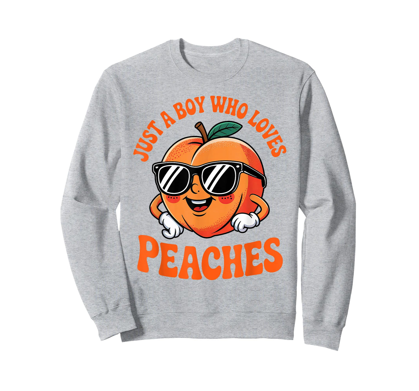 Just a Boy Who Loves Peaches Peach Teen Boys Toddler Kid T-Shirt