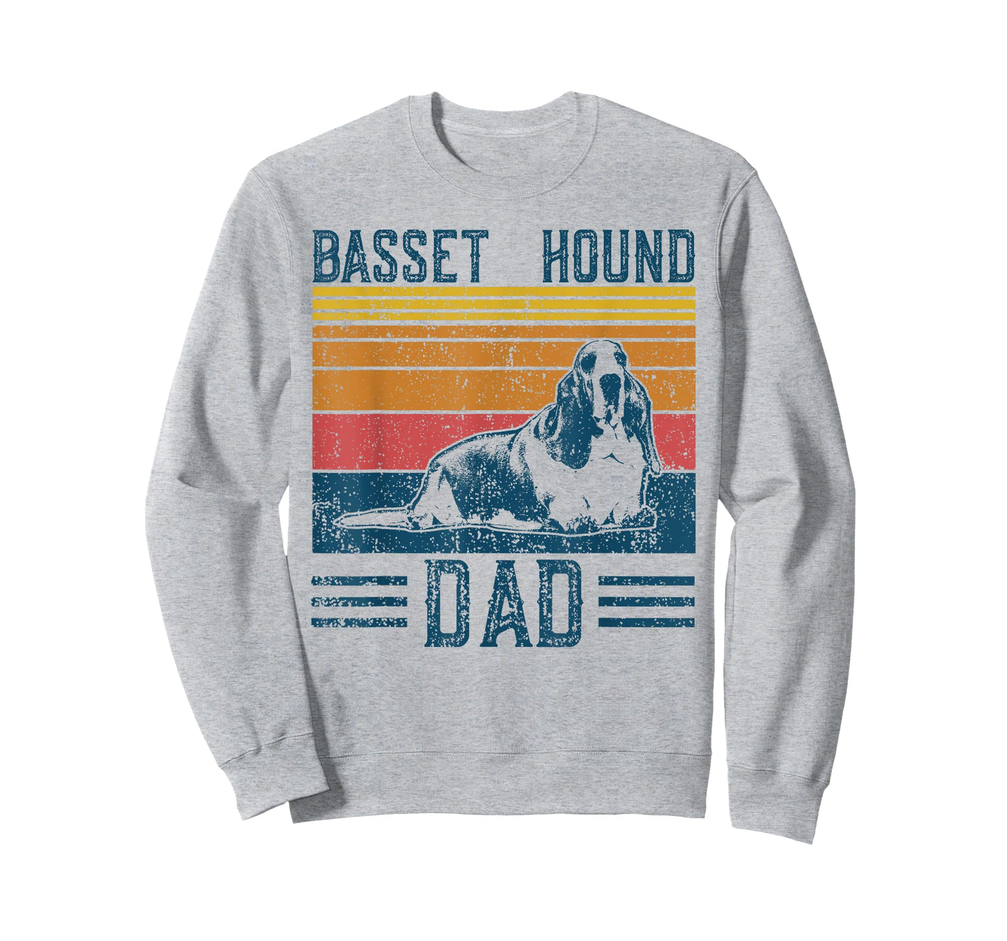 Dog Dad - Vintage Basset Hound Dad T-Shirt