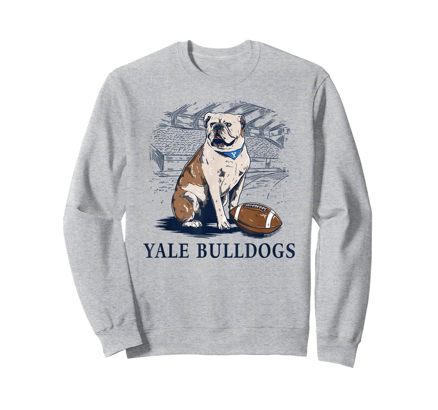Yale University Bulldog Handsome Dan XIX Line Art T-Shirt