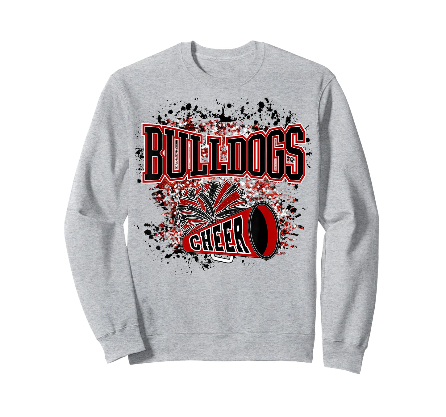 Go Bulldogs Cheer Women Bulldogs Girls School Spirit T-Shirt