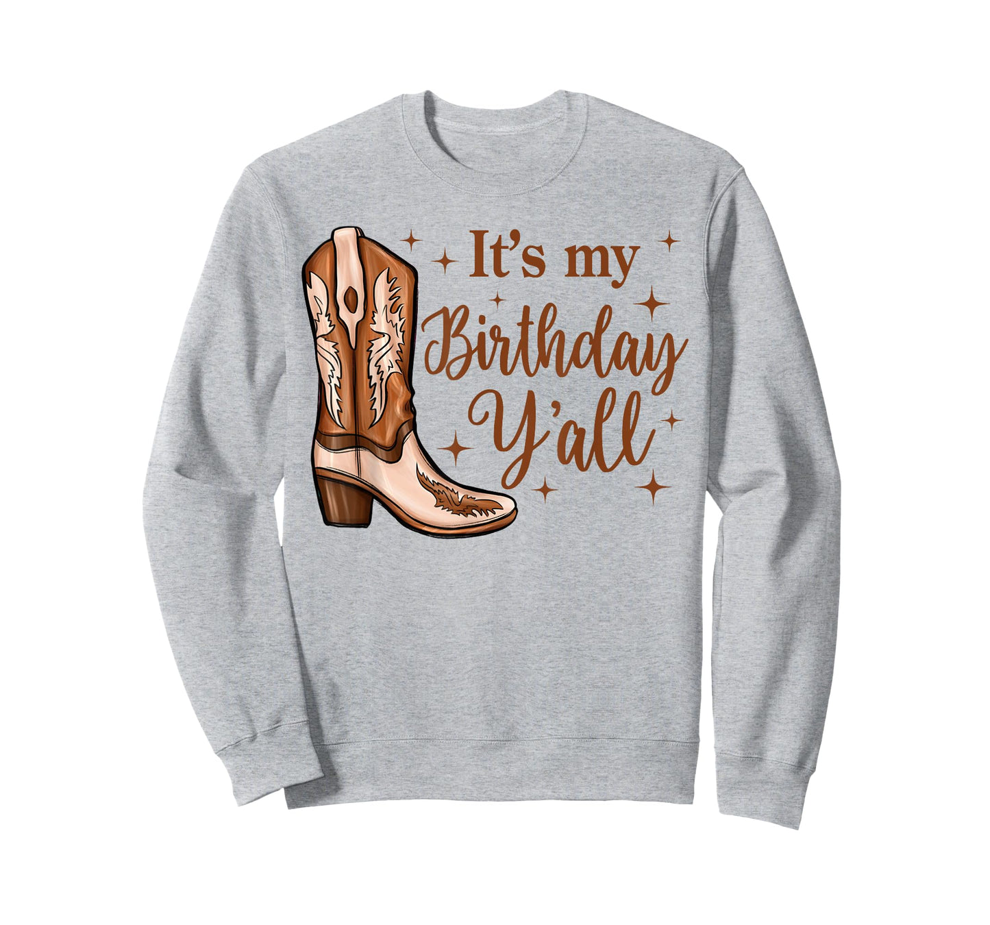 It's My Birthday Y'all Boot Western Country Birthday Cowgirl T-Shirt