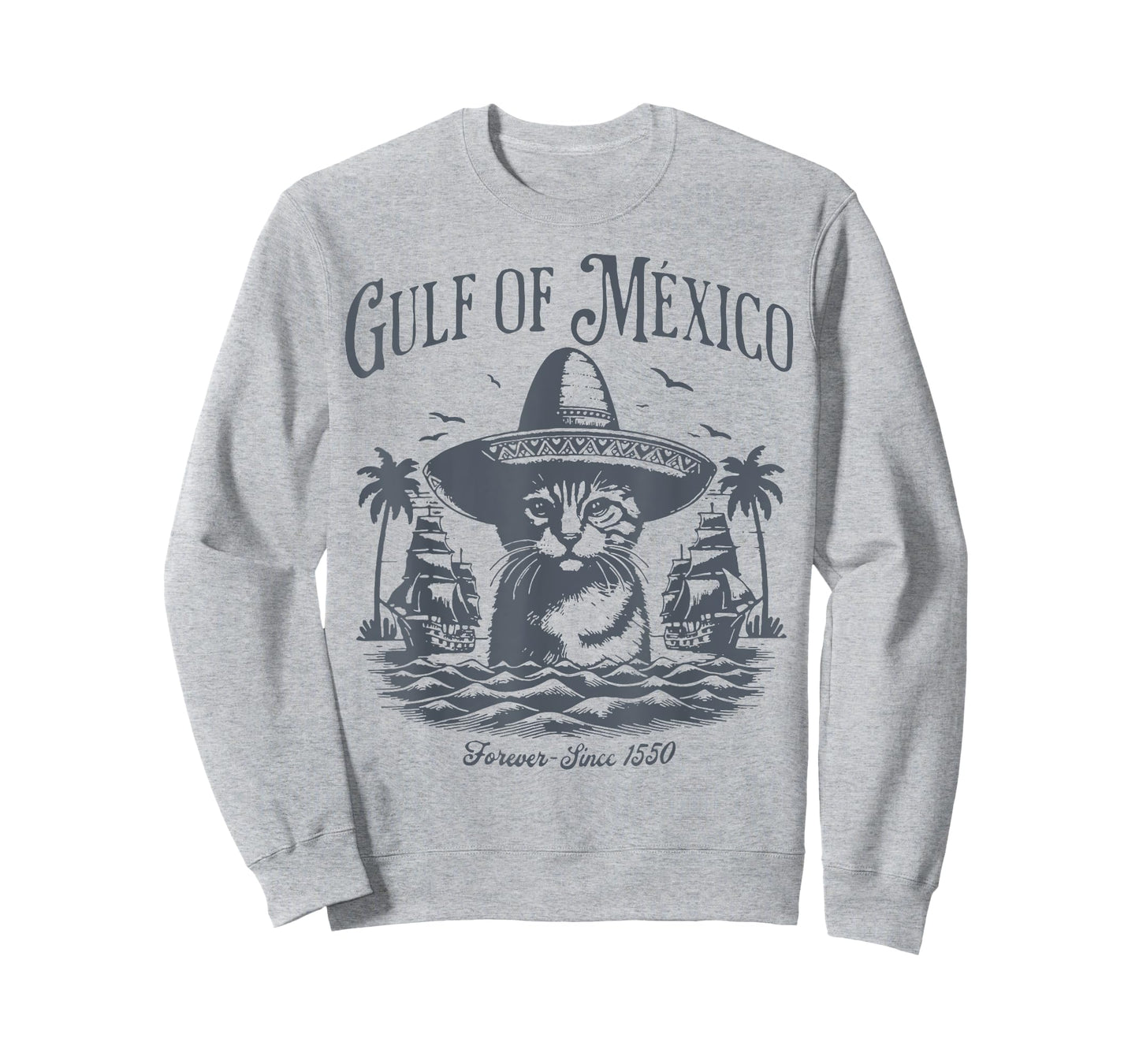 Gulf of Mexico Cat Forever Since 1550 Men Women T-Shirt