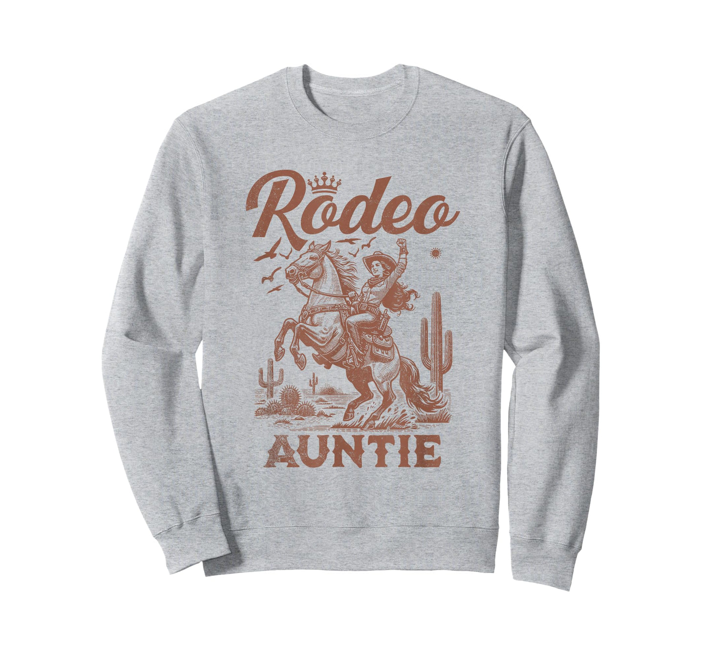 Mothers Day Rodeo Aunt Western Cowboy Auntie Family Matching T-Shirt