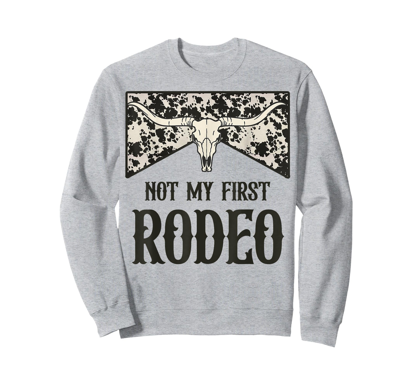 Not My First Rodeo Bull Skull Leopard Western Rodeo Country T-Shirt