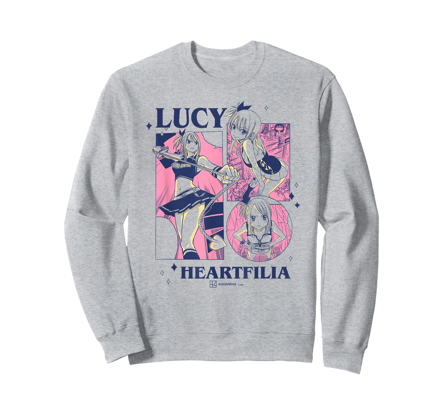Fairy Tail Lucy Heartfilia Multi Pose Distressed Showcase T-Shirt