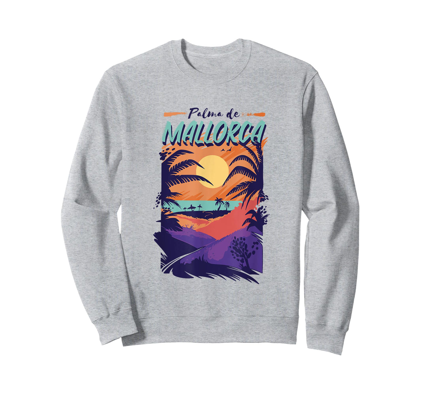 Palma de Mallorca Beach Sunset Men Women T-Shirt