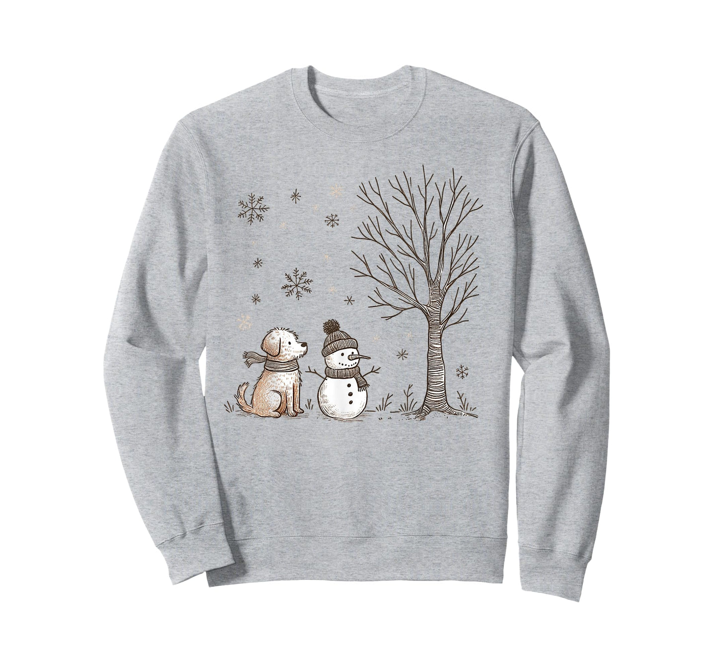 Chillin' With My Snowmies Christmas Snowman Dog Lovers T-Shirt