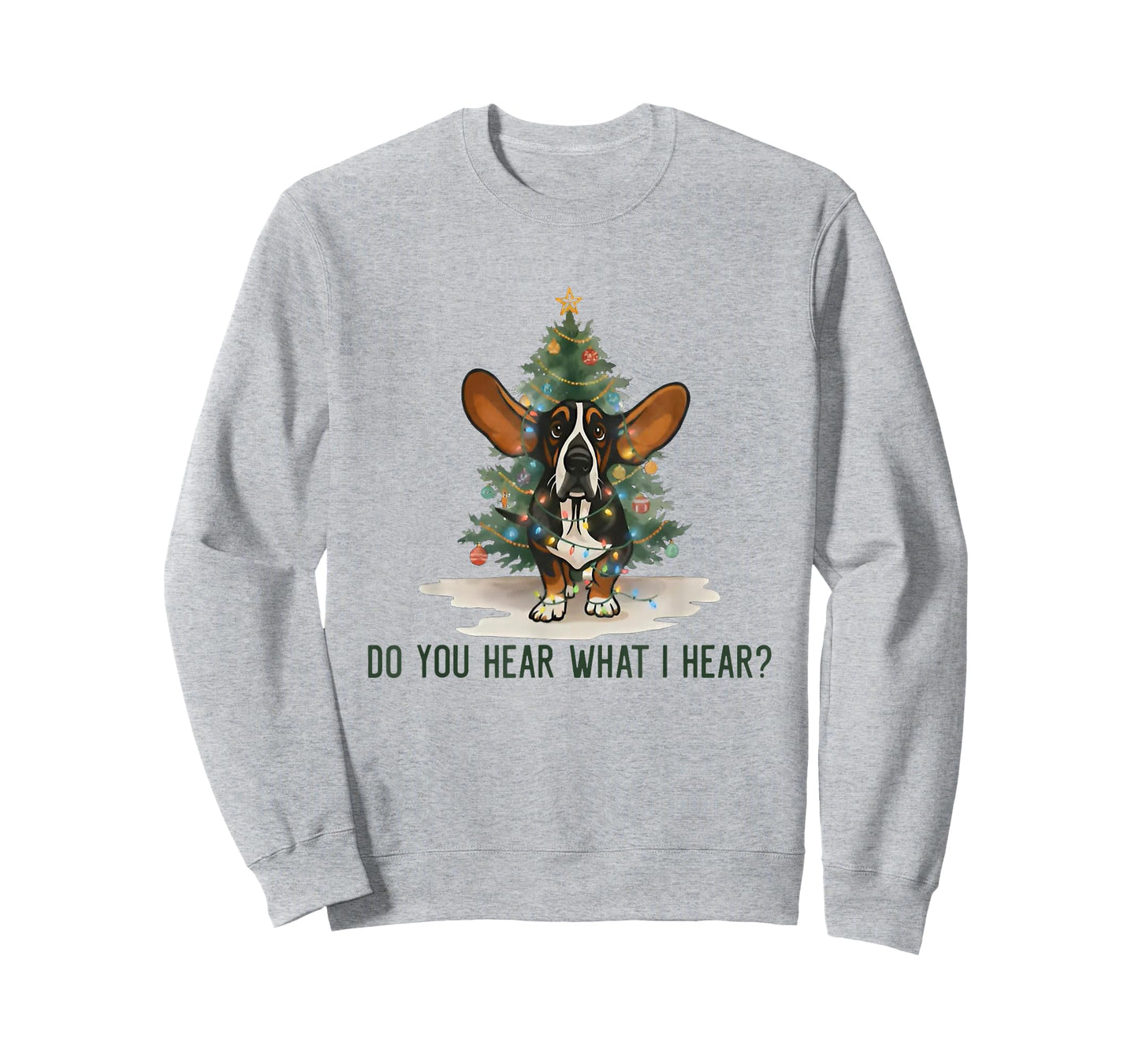 Do You Hear What I Hear Funny Basset Hound Dog T-Shirt