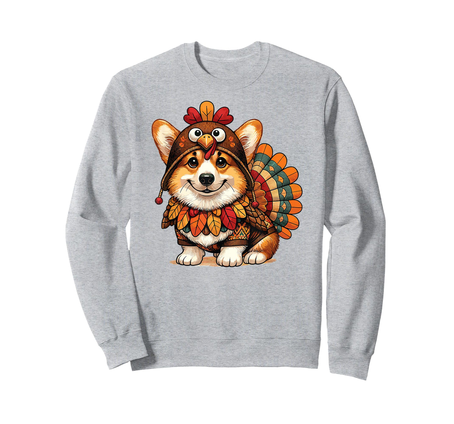 Corgi Dog Turkey Thanksgiving Costume Women Men Kids Toddler T-Shirt