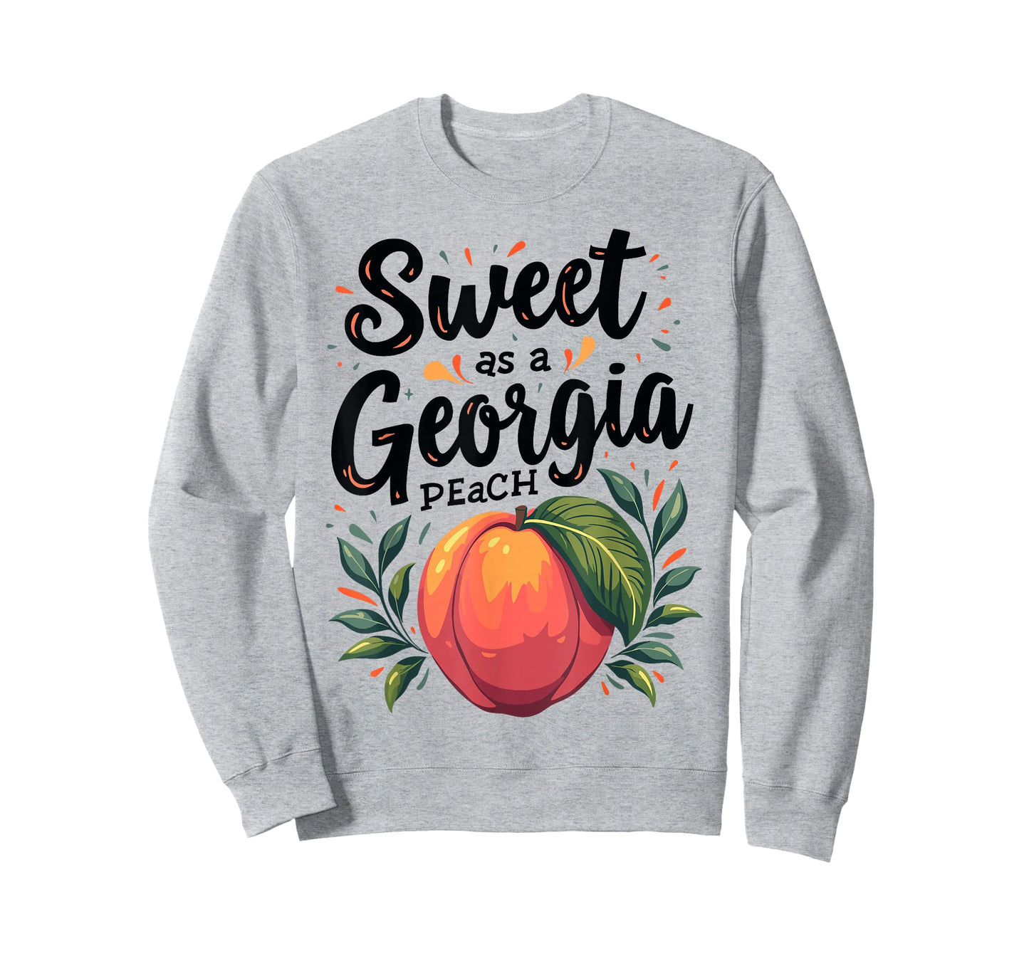 Sweet As A Georgia Peach Cute Funny Southern Georgia Girl T-Shirt