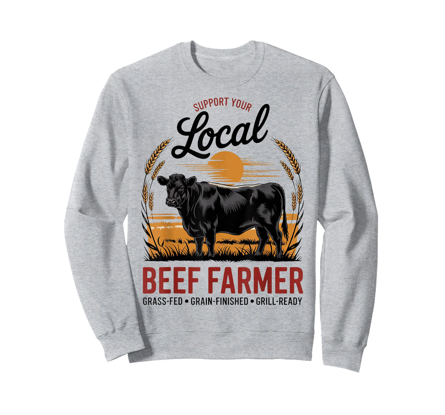Support Your Local Beef Farmer - Black Angus T-Shirt