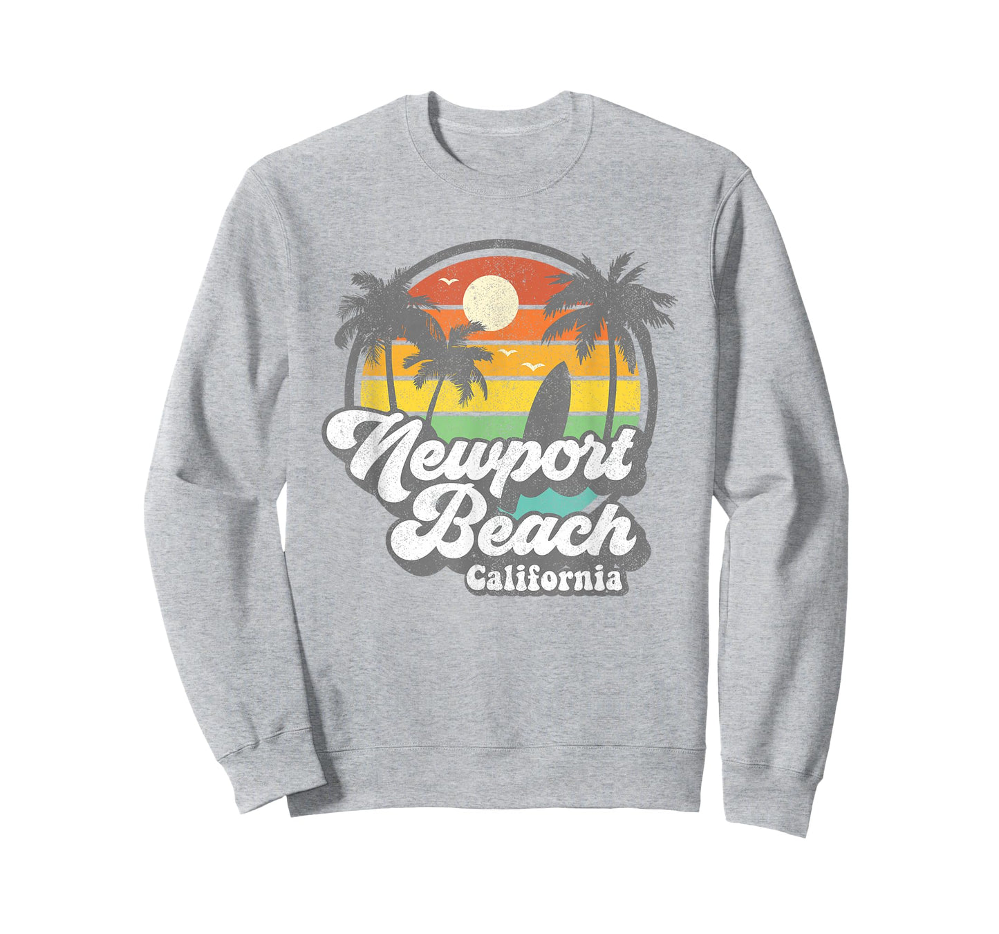 Vintage Newport Beach California CA Surfing Retro Surf Gift T-Shirt