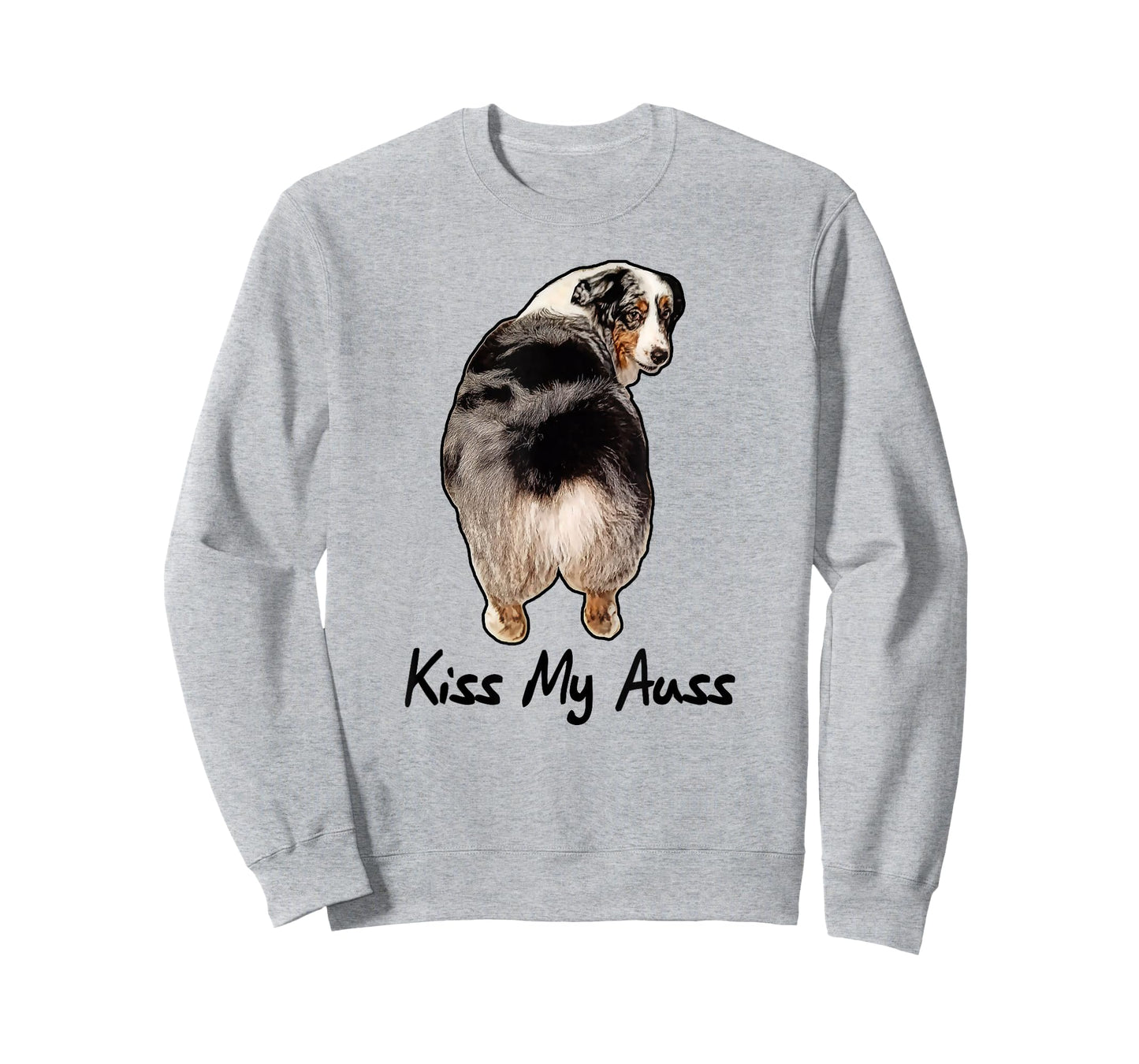 Funny Miniature Australian Shepherd Kiss My Auss Mini Aussie T-Shirt